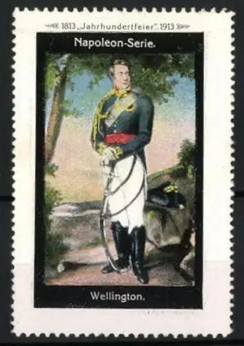 Reklamemarke Napoleon-Serie, Britischer Heerführer Wellington