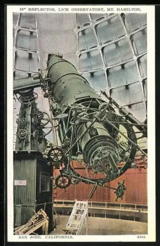 AK San Jose, CA, Relfector, Lick Observatory on Mount Hamilton