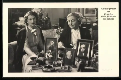AK Kaiserin Hermine und Prinzessin Louis Ferdinand