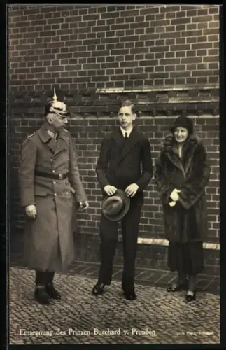 AK Einsegnung des Prinzen Burchard v. Preussen, Sohn von Prinz Oskar von Preussen
