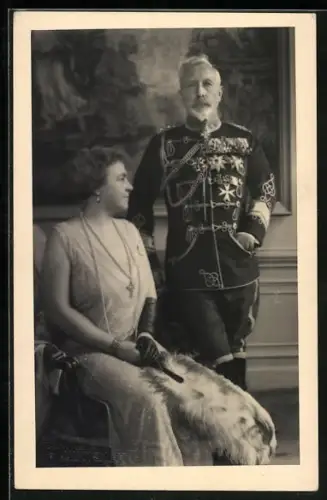 AK Kaiser Wilhelm II. und Kaiserin Hermine