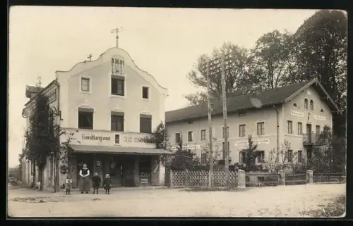 Foto-AK Grafing, Mühlenbau Josef Stürzer, Rotter Strasse 9-11