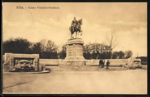 AK Köln, Kaiser-Friedrich-Denkmal