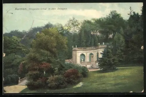 AK Barmen, Ringeldenkmal in den Anlagen