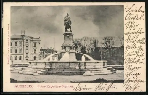 AK Augsburg, Prinz-Regenten-Brunnen