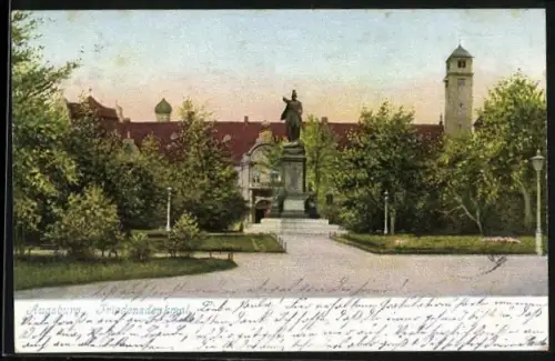 AK Augsburg, Anlagen am Friedensdenkmal
