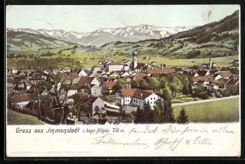 AK Immenstadt im bayr. Allgäu, Generalansicht