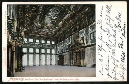 AK Augsburg, Goldener Saal im Rathaus