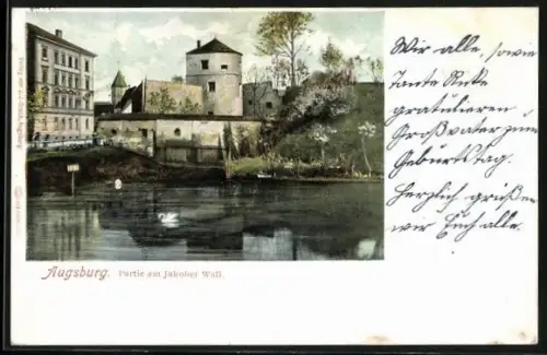 AK Augsburg, Partie am Jakober Wall