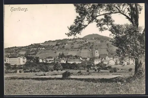 AK Hartberg, Teilansicht mit Kirche