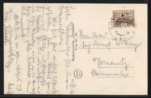 AK Reifnitz am Wörthersee, Panorama mit Kirche