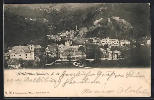AK Kaltenleutgeben /N.-Oe., Teilansicht mit Kirche