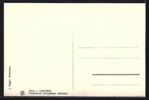 AK Seeboden am Millstättersee, Teilansicht mit Bergen