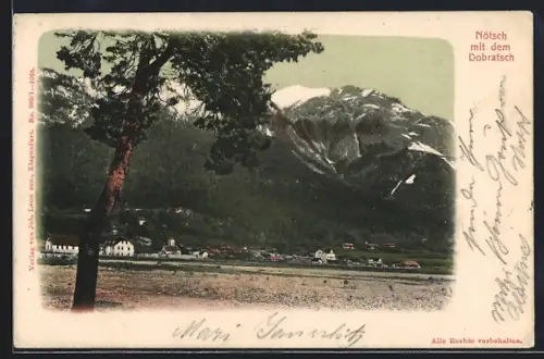 AK Nötsch, Teilansicht mit dem Dobratsch