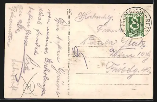 AK Drosendorf /N. Oe., Teilansicht mit Bäumen