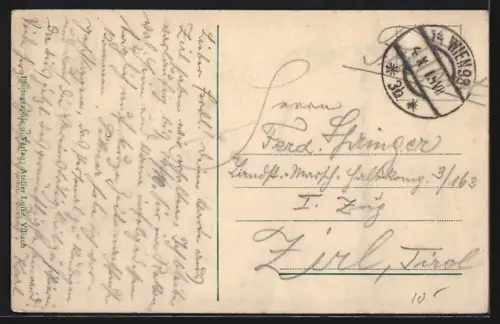 AK St. Leonhard /Kärnten, Alpenbad mit Kirche