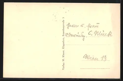 AK Maria Saal, Teilansicht mit Kirche und Flurkreuz