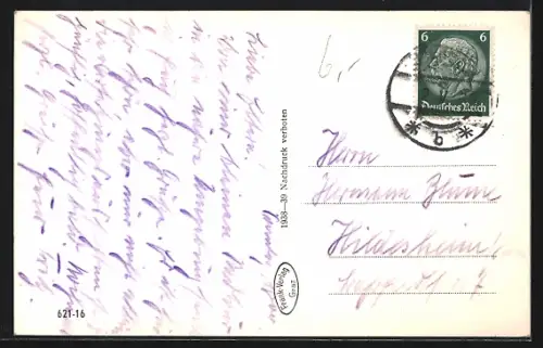 AK Judenburg /Steiermark, Teilansicht mit Bergen