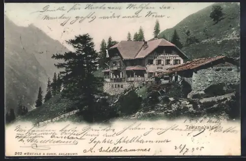 AK Bruck an der Grossglocknerstrasse, Alpen-Gasthof Trauneralpe