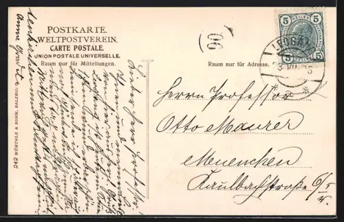 AK Bad Leogang, Hotel vor Gebirgsmassiv