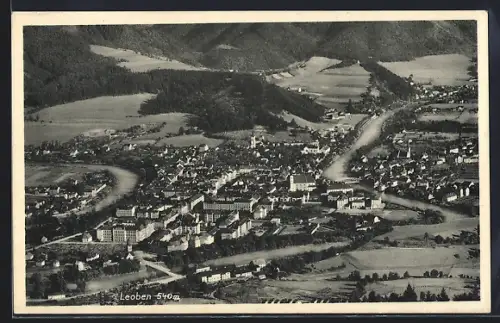 AK Leoben, Teilansicht mit Bäumen