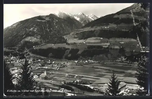 AK Kolbnitz im Mölltal, Teilansicht mit Reisseckgruppe
