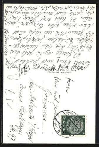 AK Schladming, Totalansicht mit Dachstein