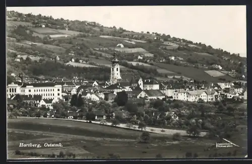 AK Hartberg /Oststmk., Teilansicht mit Kirche