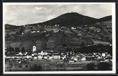 AK Hartberg /Steiermark, Teilansicht mit Kirche