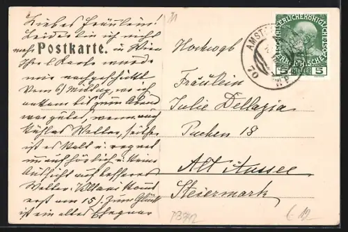 AK Grossreifling, Teilansicht mit Tamischbachturm