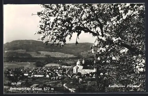 AK Pöllau, Teilansicht mit Kloster