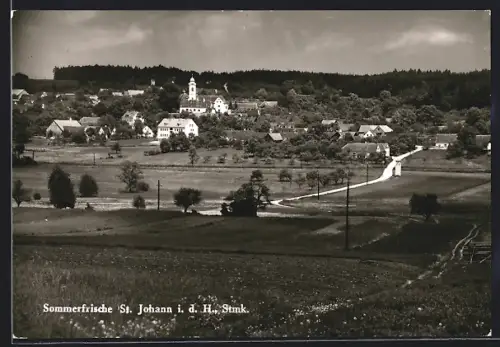 AK St. Johann i. d. H., Teilansicht mit Strassenpartie