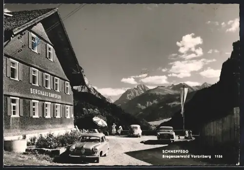 AK Schnepfau /Bregenzerwald, Schnepfegg, Berghaus Kanisfluh