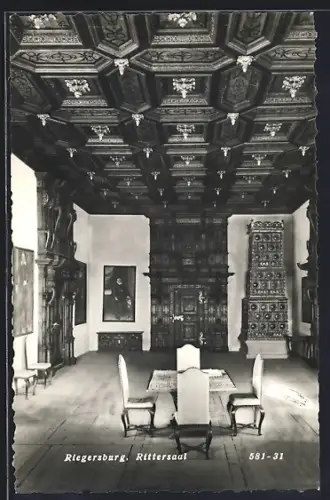 AK Riegersburg, Innenansicht vom Rittersaal