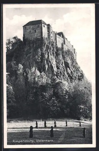 AK Riegersburg /Steiermark, Gesamtansicht der Burg