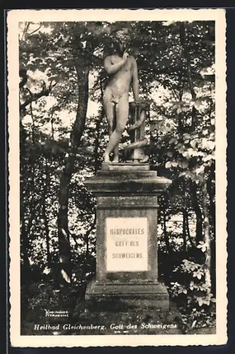 AK Gleichenberg, Gott des Schweigens, Statue