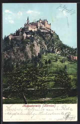 AK Hochosterwitz, Blick zum Schloss