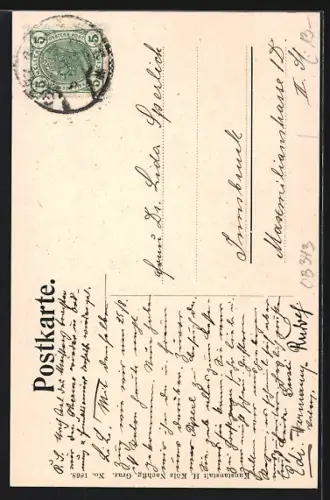 AK Graz, Partie am Luegg mit Ansichtskarten-Ausstellung