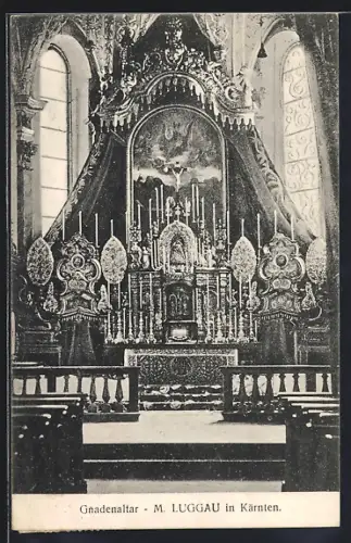 AK M. Luggau /Kärnten, Gesamtansicht vom Gnadenaltar