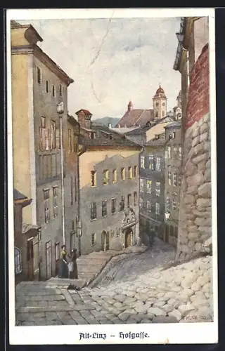 Künstler-AK Linz, Hofgasse