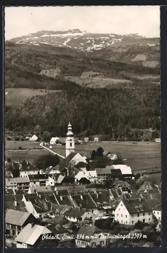 AK Obdach /Stmk., Ortschaft mit Zirlitzkogel