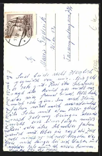 AK Obdach /Stmk., Ortschaft mit Zirlitzkogel