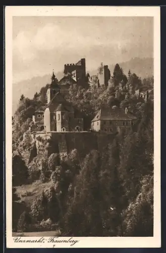 AK Unzmarkt, Blick auf den Frauenberg