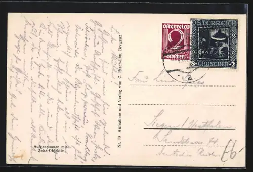 AK Schröcken i. Bregenzerwald, Ortsansicht mit Kirche