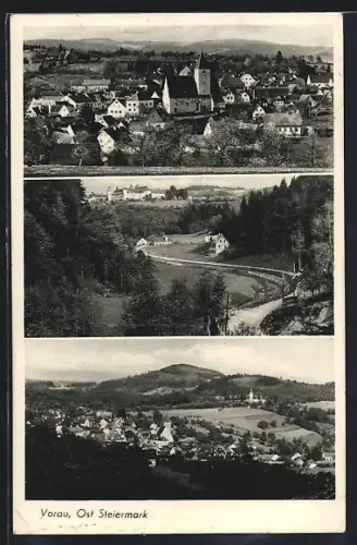 AK Vorau, Totalansicht, Panorama, Teilansicht