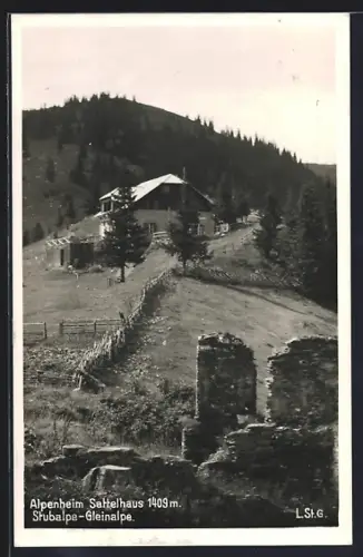 AK Maria Lankowitz, Stubalpe-Gleinalpe, Gasthaus Alpenheim Sattelhaus
