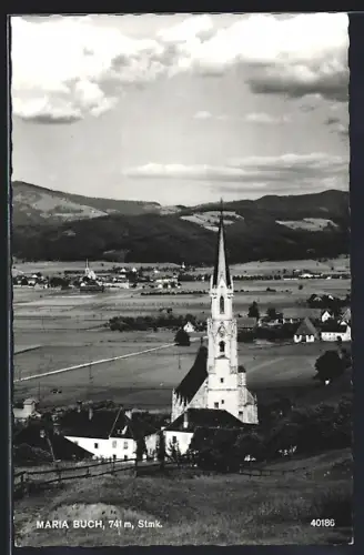 AK Maria Buch /Stmk., Panorama mit Kirche