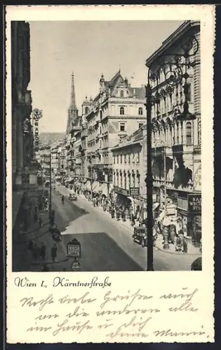 AK Wien, Stadtleben in der Kärntnerstrasse