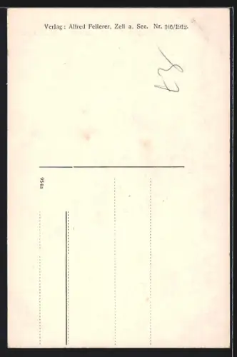 AK Zell a. See, Marktplatz mit Kastnerturm u. Hotel Lebzelter