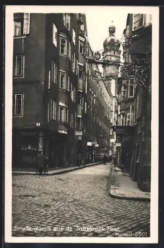 AK Innsbruck /Tirol, Strassenpartie der Altstadt